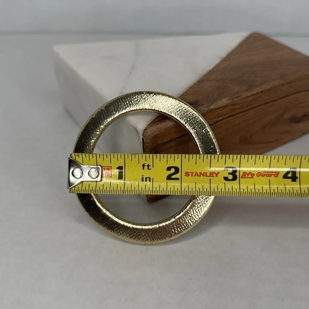 Vintage Astor Made in Germany Gold Circular scarf tie lot B46
